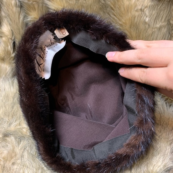 Brown Mink Fur Hat - Picture 7 of 7